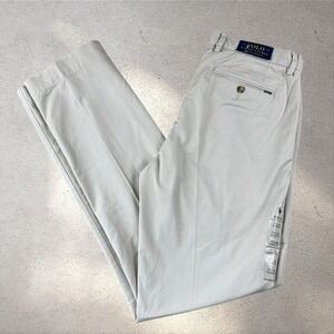 Polo Ralph Lauren Pants Men 32x34 Khaki Chino Stretch Classic Fit Preppy Pony